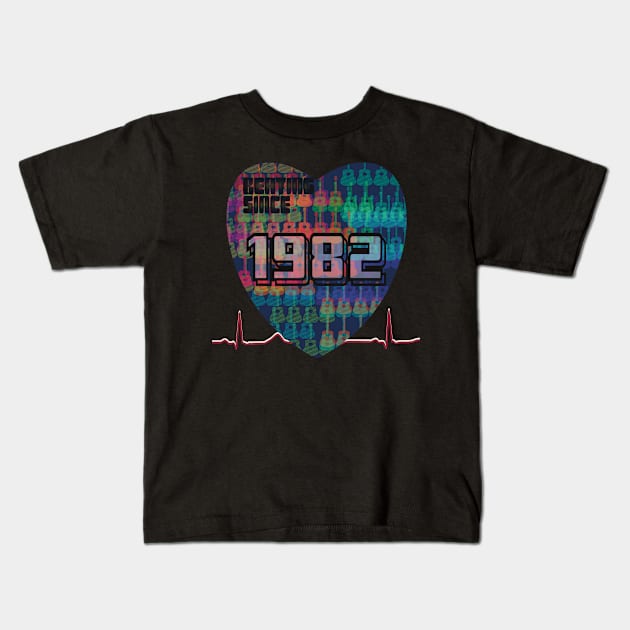 1982 - Heart Beating Since Kids T-Shirt by KateVanFloof